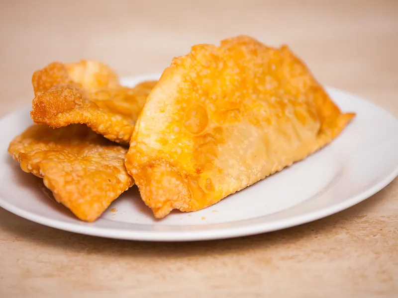 Golden fried empanadas